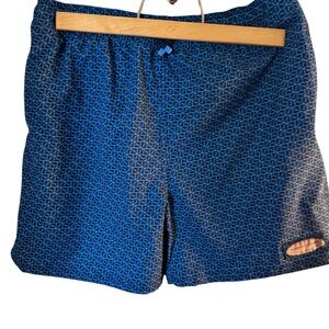 Vineyard Vines Blue Geometric Swim Shorts